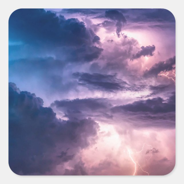 Stormy Skies Square Sticker (Front)