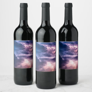 Stormy Skies Wine Label