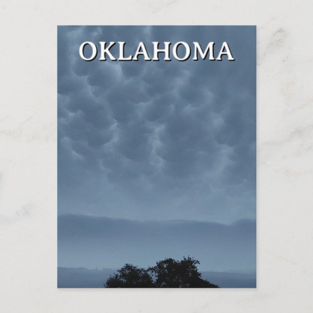 Stormy Sky Oklahoma Post Card (Front)