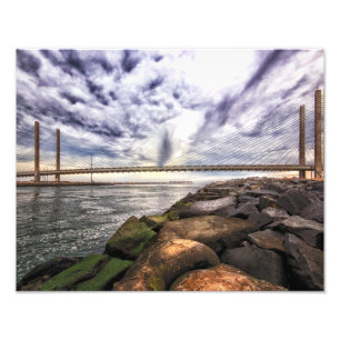 Stormy Sky over the Indian River Bridge Photo Print