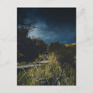 Stormy sky postcard