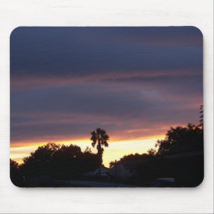 stormy sky sunset mouse mat