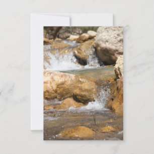 Stormy stream in spring