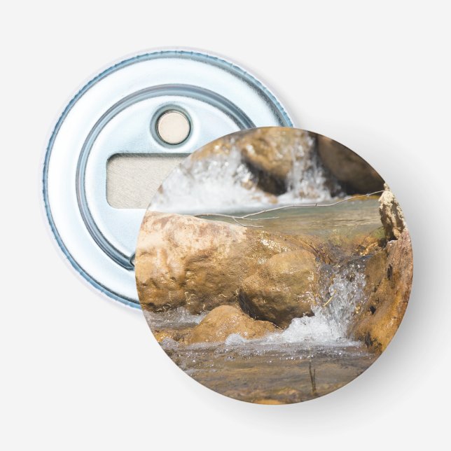 Stormy stream in spring bottle opener (Front)