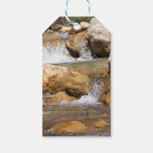 Stormy stream in spring gift tags