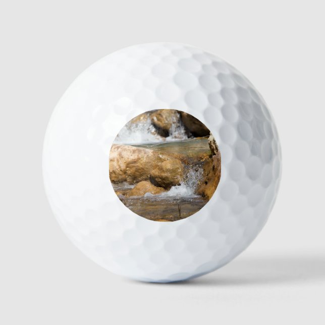 Stormy stream in spring golf balls (Front)