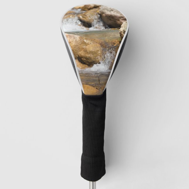 Stormy stream in spring golf head cover (Front)