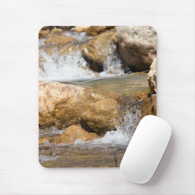 Stormy stream in spring mouse mat (With Mouse)