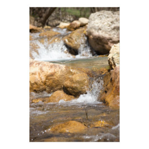 Stormy stream in spring photo print