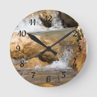 Stormy stream in spring  round clock