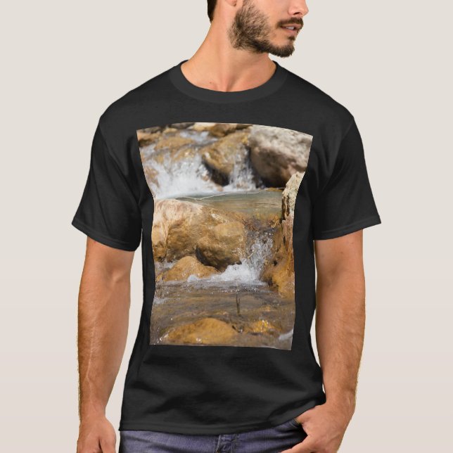 Stormy stream in spring T-Shirt (Front)