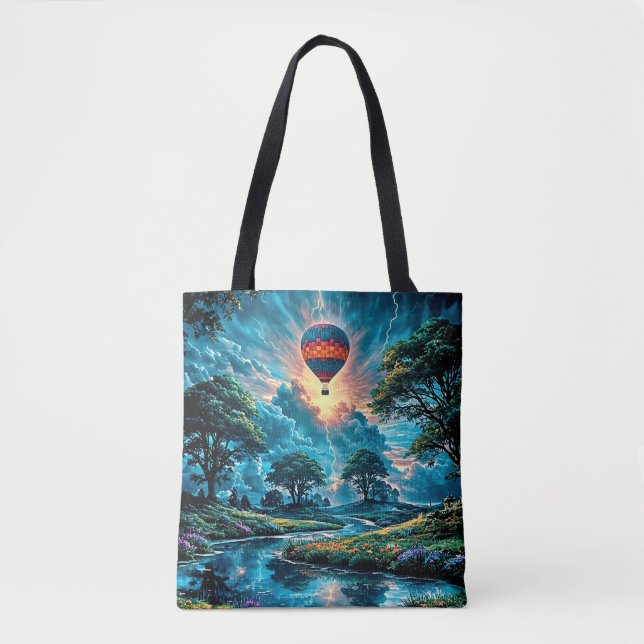 Stormy Summer Flight Tote Bag (Front)