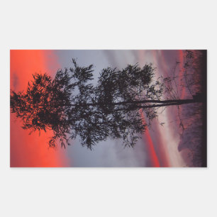 Stormy sunset sticker