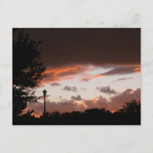 Stormy Texas Sunset Postcard