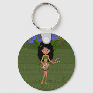 Stormy the Green Winged Faery with a Guitar Key Ring