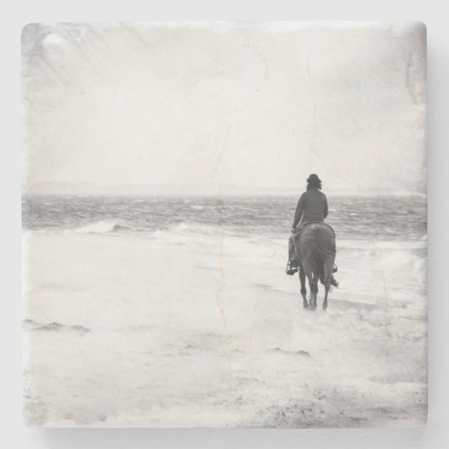 Stormy Times - Stone Coaster (Front)