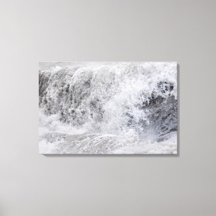 Stormy Wave Crashing Canvas Print