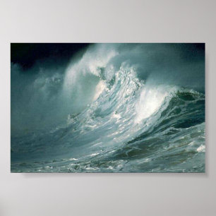 Stormy Waves Poster