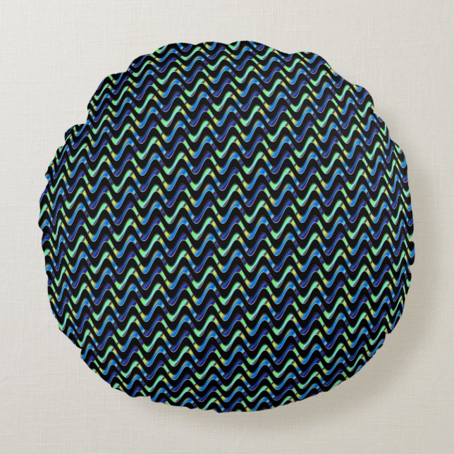Stormy Waves.... Round Cushion (Front)