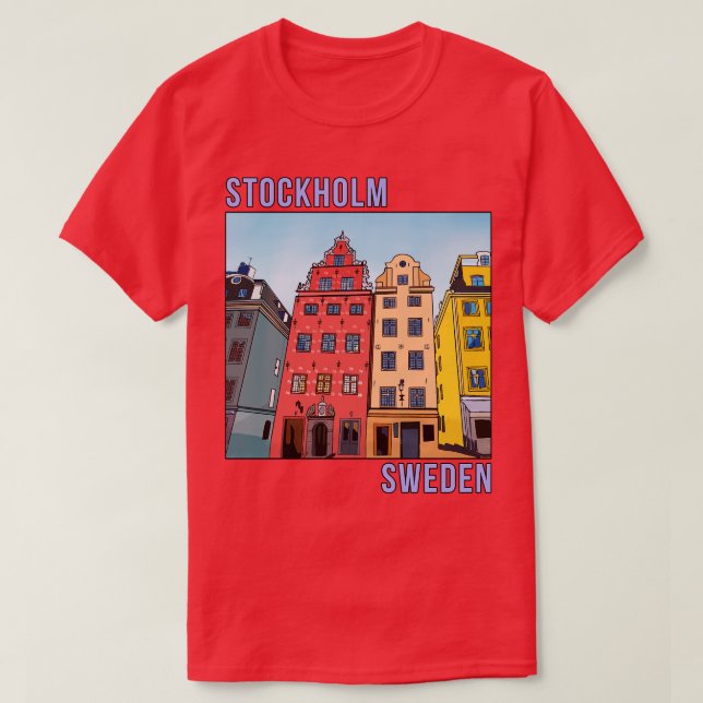 Stortorget Gamla Stan Stockholm Sweden T-Shirt (Design Front)