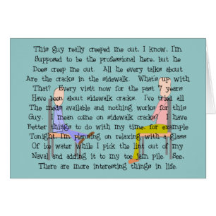 Story Art Creepy Sidewalk Crack Guy