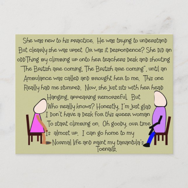 Story Art "The British Are Coming"--Hilarious Postcard (Front)