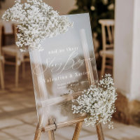 Story Begins Elegant Wedding Welcome