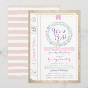 Story Book Baby Shower Invitation