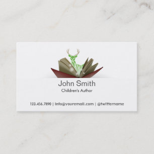 Story Book Children's Author Business Card 2