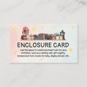 Story Book Library The Next Chapter Baby Shower Enclosure Card