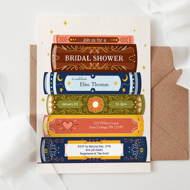 Story Book Library The Next Chapter Bridal Shower Invitation (Creator Uploaded)