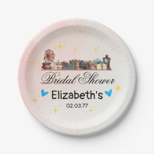Story Book Library The Next Chapter Bridal Shower Paper Plate