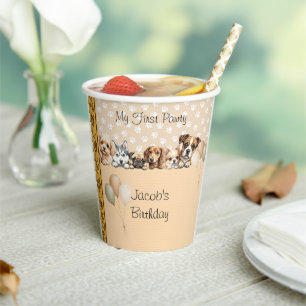 Story Book Puppy Pawty  Paper Cups