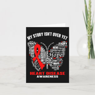 Story Isn&#';t Over Yet Heart Disease Awareness Card