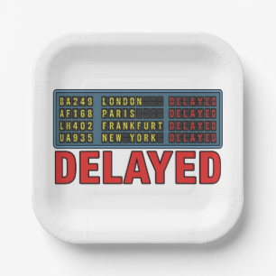Story of My Life Delayed Travel Paper Plate