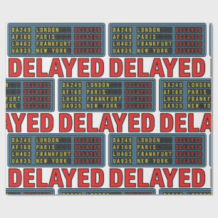 Story of My Life Delayed Travel Wrapping Paper