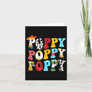 Story Poppy Toy Boy Story Dad Fathers Day Tee For  Card