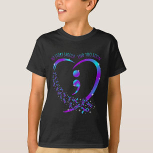 Story Should End Happy Suicide Awareness Support G T-Shirt