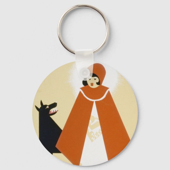 Story Telling - Red Riding Hood Key Ring (Front)