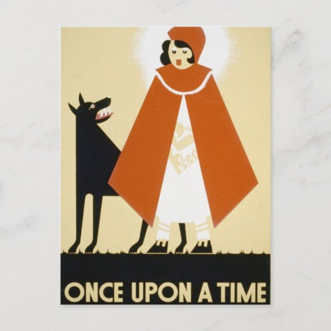 Story Telling - Red Riding Hood Postcard (Front)