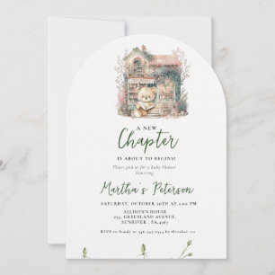 Storybook A New Chapter About toBegins Baby Shower Invitation