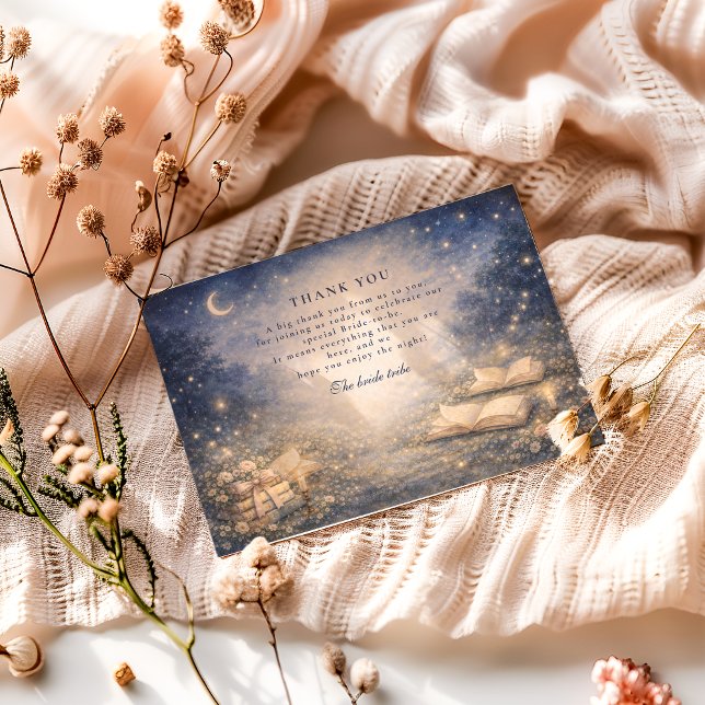 Storybook A New Chapter Bridal Shower Thank You Card (Creator Uploaded)