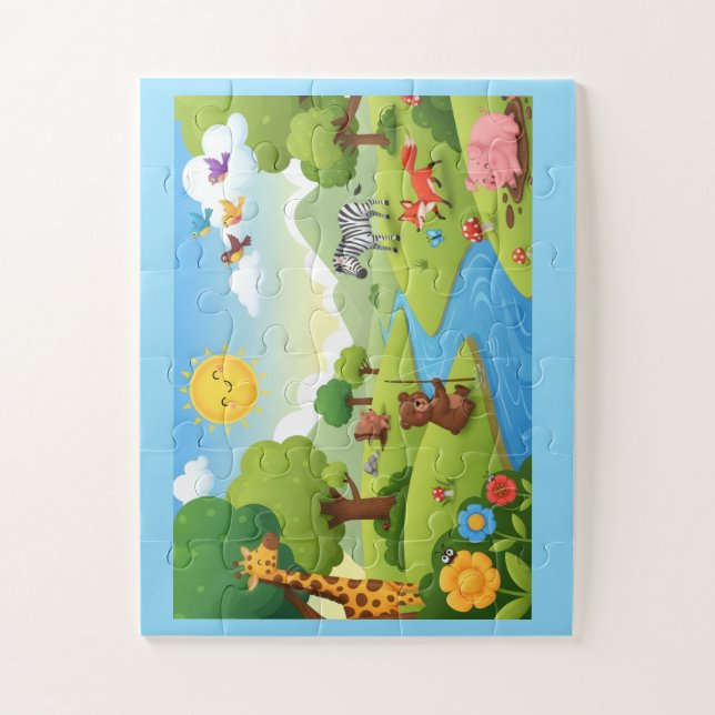 Storybook Animals Puzzle for Children (Vertical)