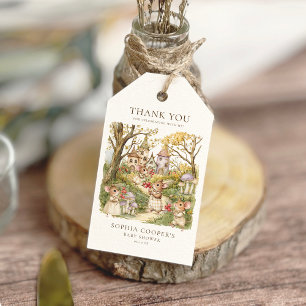 Storybook Animals Watercolor Baby Shower Gift Tags