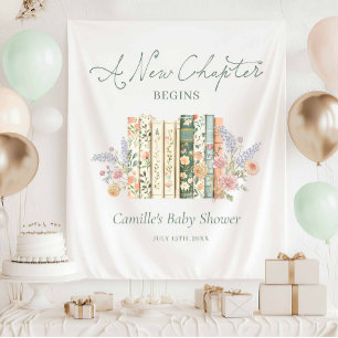 Storybook Baby Shower - A New Chapter Welcome Tapestry