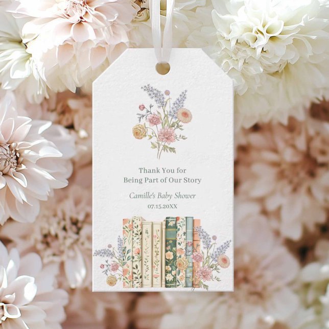 Storybook Baby Shower Gift Tags (Storybook Baby Shower Favor Tag)