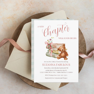 Storybook Baby Shower New Chapter Begins Invitation