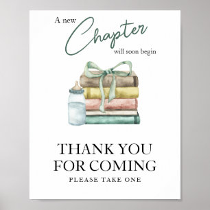 Storybook baby shower Thank you for coming Poster
