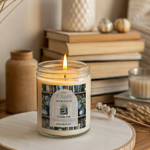 Storybook Blue Boy Library Book Baby Shower Square Sticker