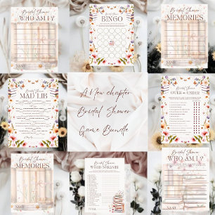 Storybook Bridal Shower Word Scramble Game Card 